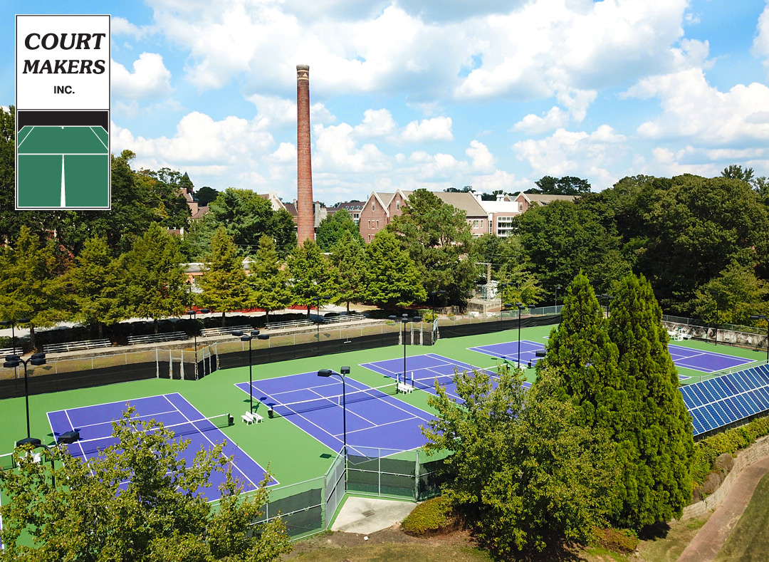 Purple Tennis Courts