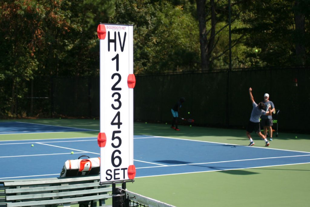 Score Boards Court Makers Atlanta Home for Tennis Court