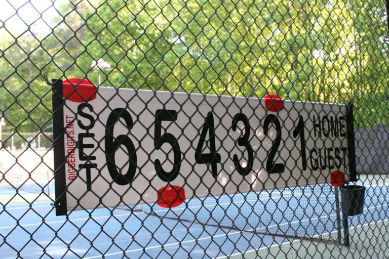 Score Boards Court Makers Atlanta Home for Tennis Court