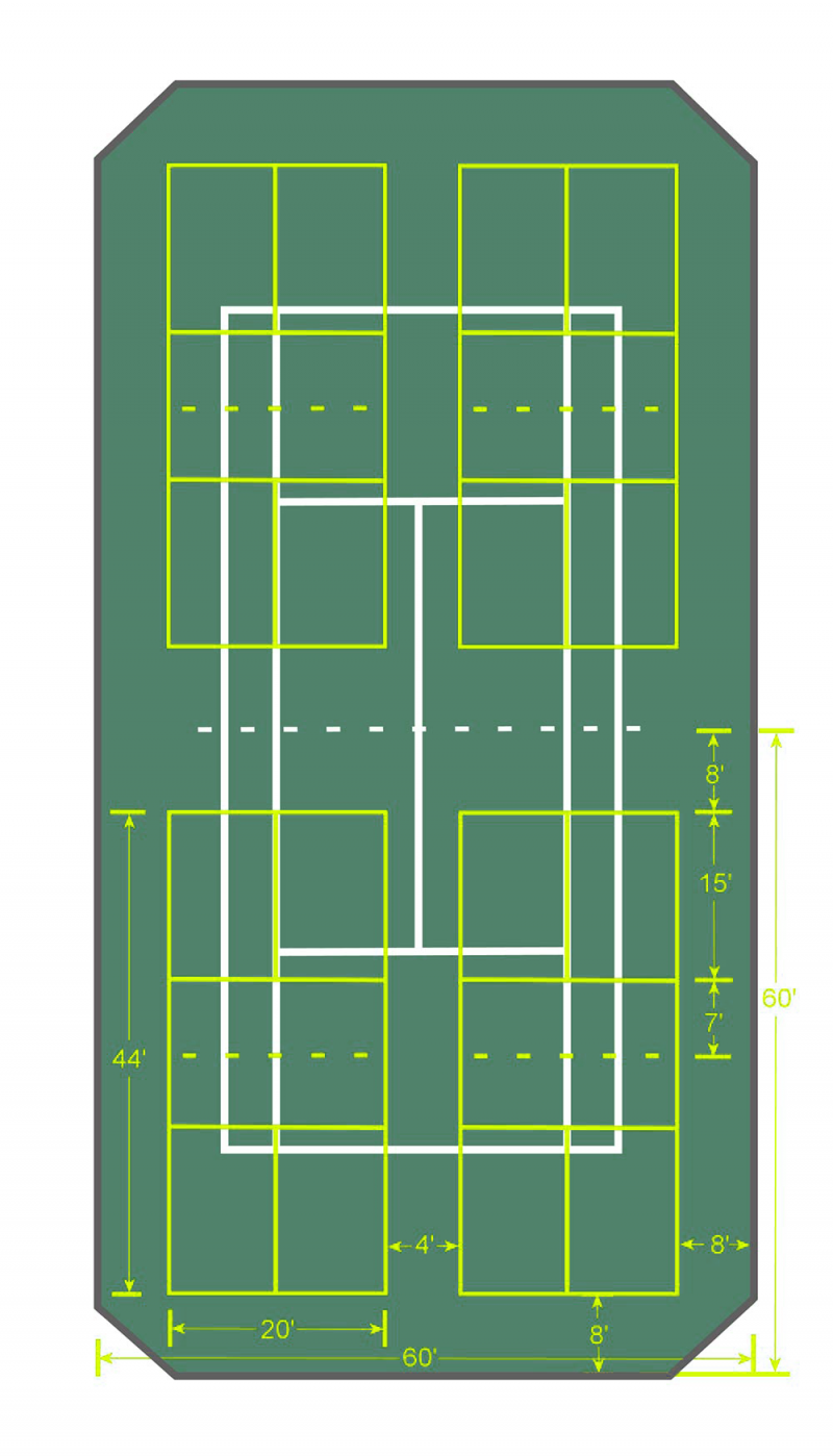 Pickleball Court Layouts Court Makers Atlanta Home for
